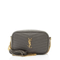 Saint Laurent Matelasse Grain de Poudre Monogram Lou Mini Camera Bag