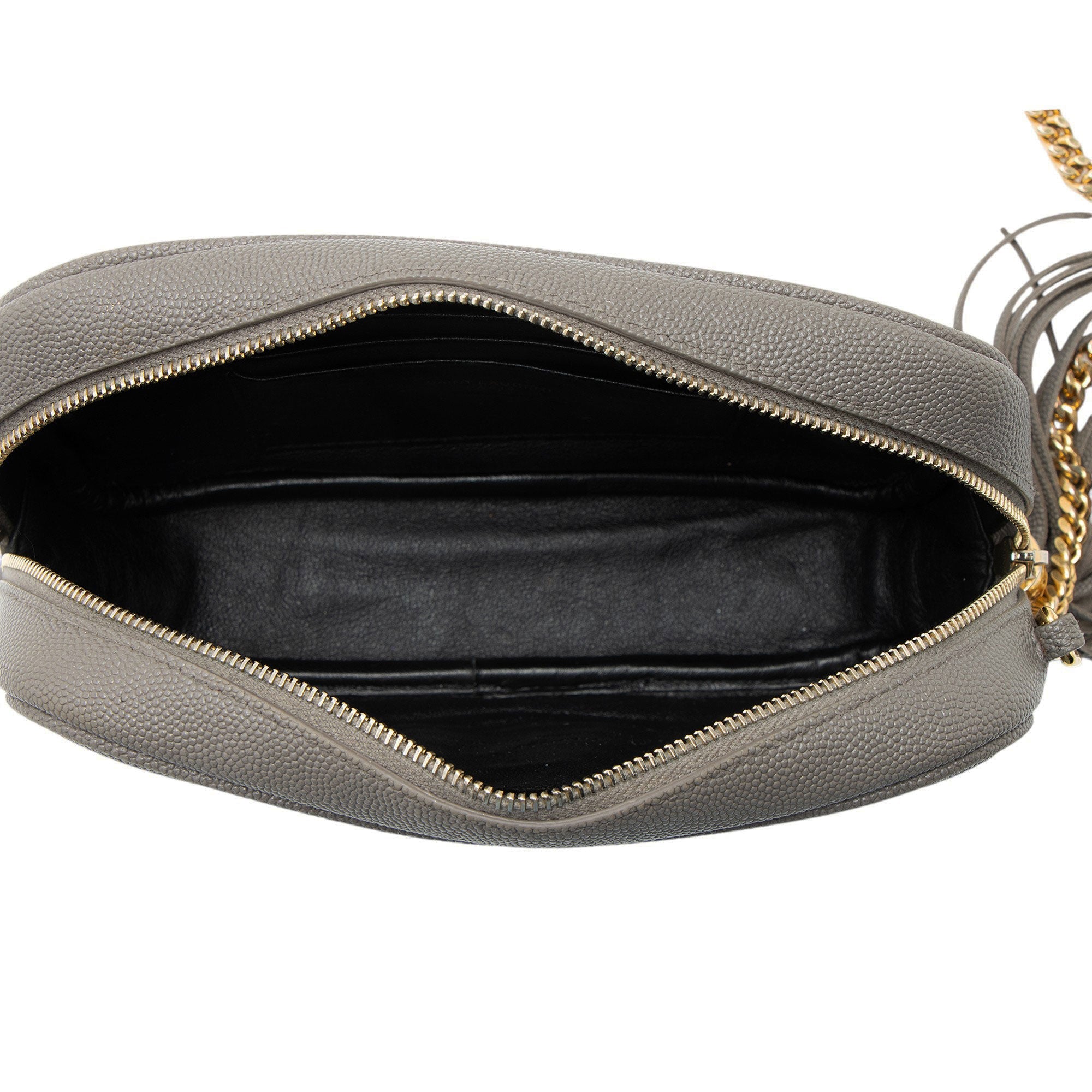 Saint Laurent Matelasse Grain de Poudre Monogram Lou Mini Camera Bag