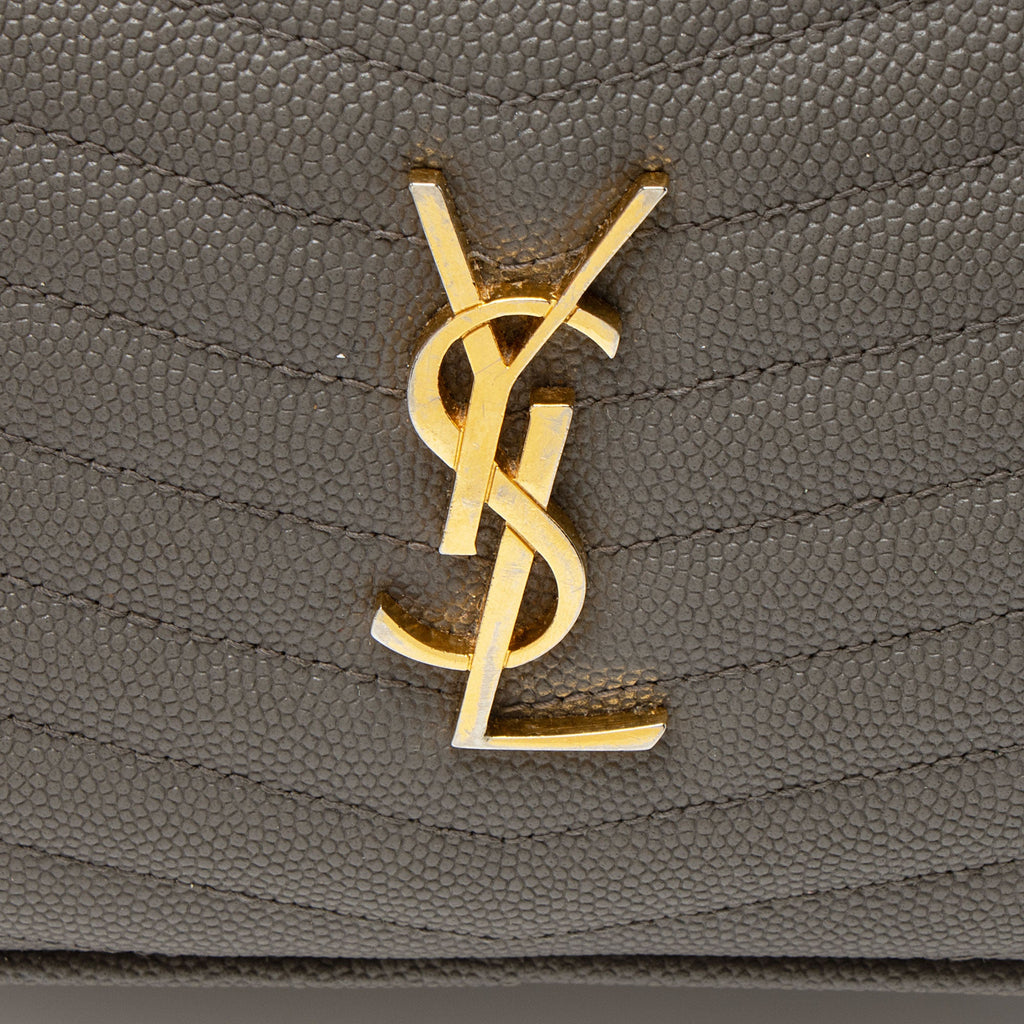 Saint Laurent Matelasse Grain de Poudre Monogram Lou Mini Camera Bag