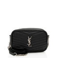 Saint Laurent Matelasse Grain de Poudre Monogram Lou Mini Camera Bag