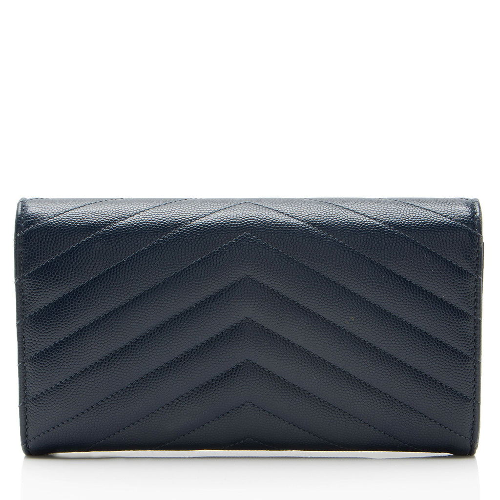 Saint Laurent Matelasse Grain de Poudre Monogram Wallet