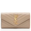 Saint Laurent Matelasse Grain de Poudre Monogram Wallet