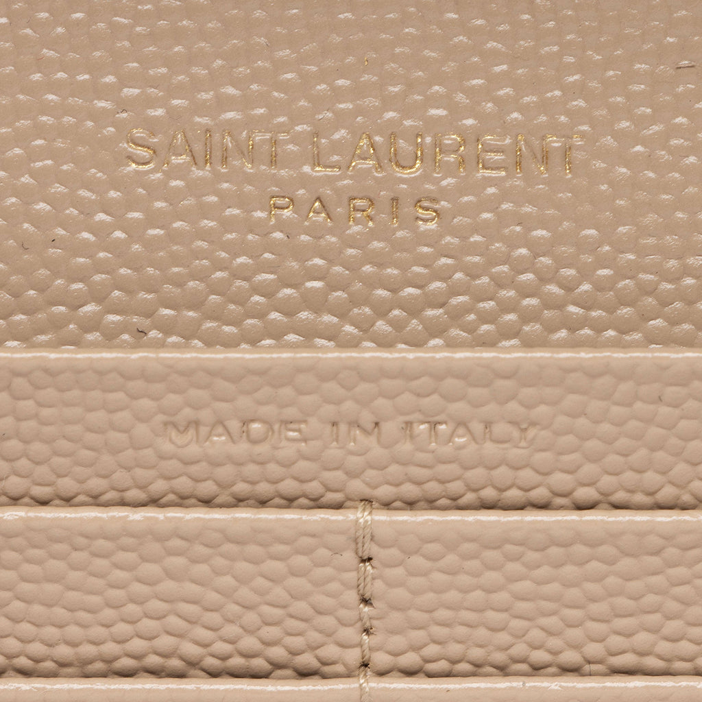 Saint Laurent Matelasse Grain de Poudre Monogram Wallet