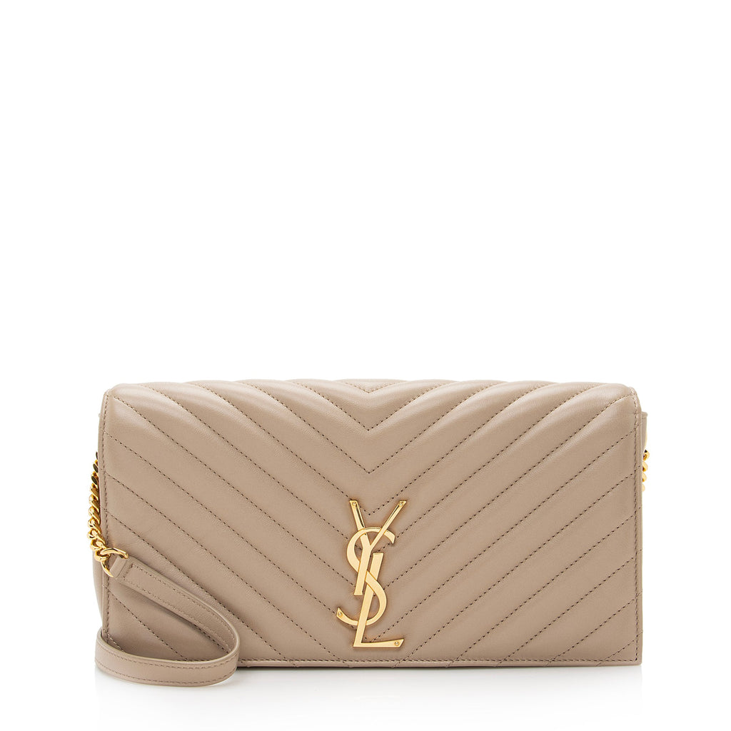 Saint Laurent Matelasse Lambskin Kate 99 Shoulder Bag (SHF-22633)
