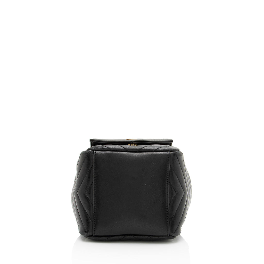 Saint Laurent Matelasse Lambskin Monogram Joe Nano Bucket Bag