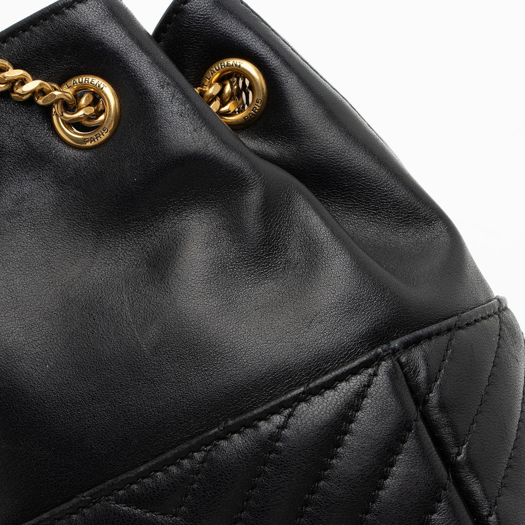Saint Laurent Matelasse Lambskin Monogram Joe Nano Bucket Bag