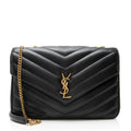 Saint Laurent Matelasse Lambskin Monogram LouLou Large NM Shoulder Bag