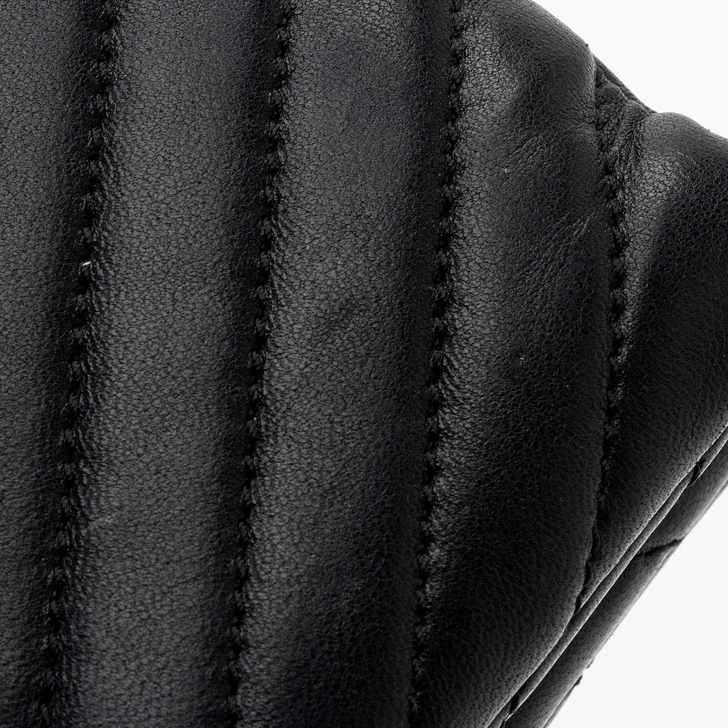 Saint Laurent Matelasse Lambskin Monogram Small Double Flap Bag