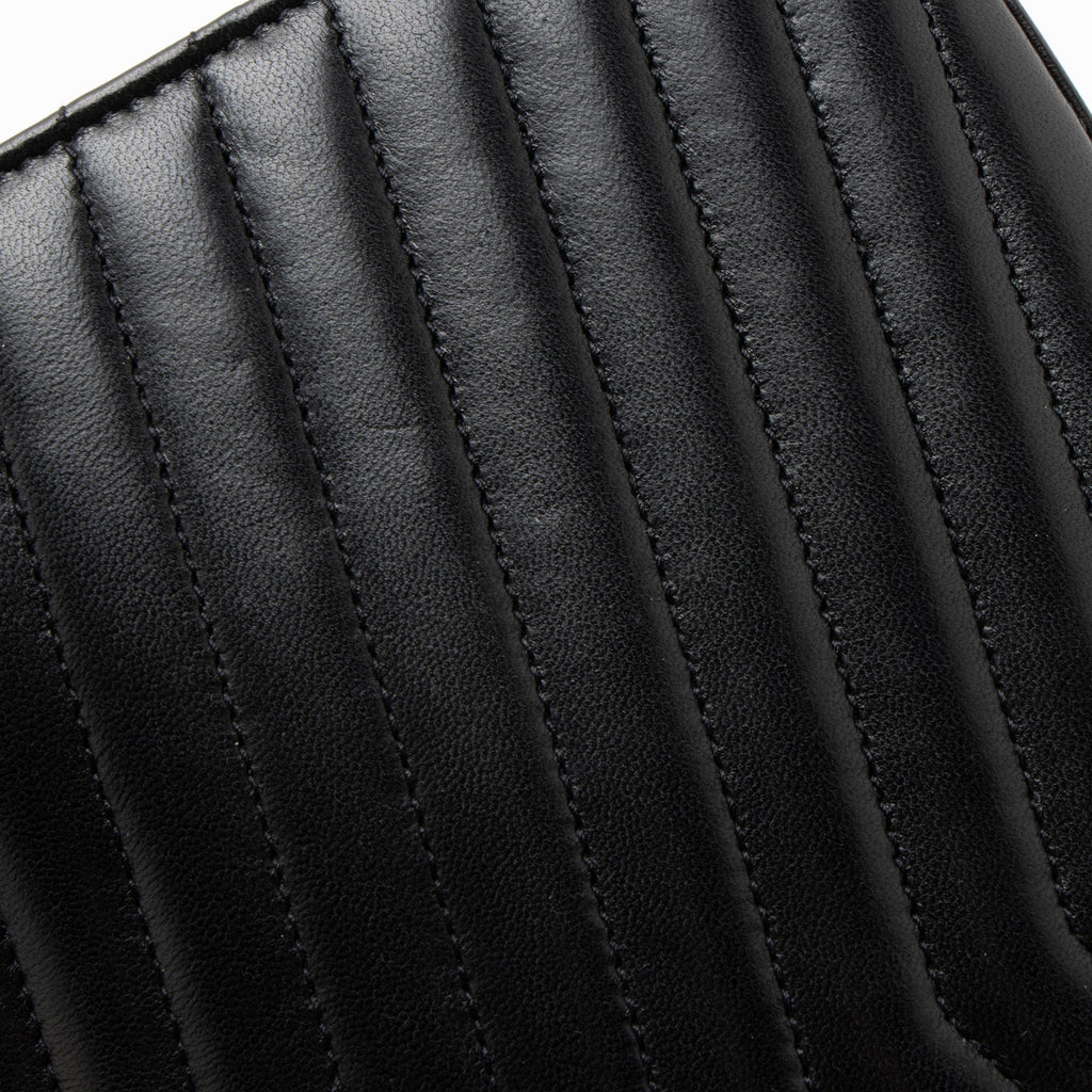 Saint Laurent Matelasse Lambskin Monogram Sulpice Chain Wallet
