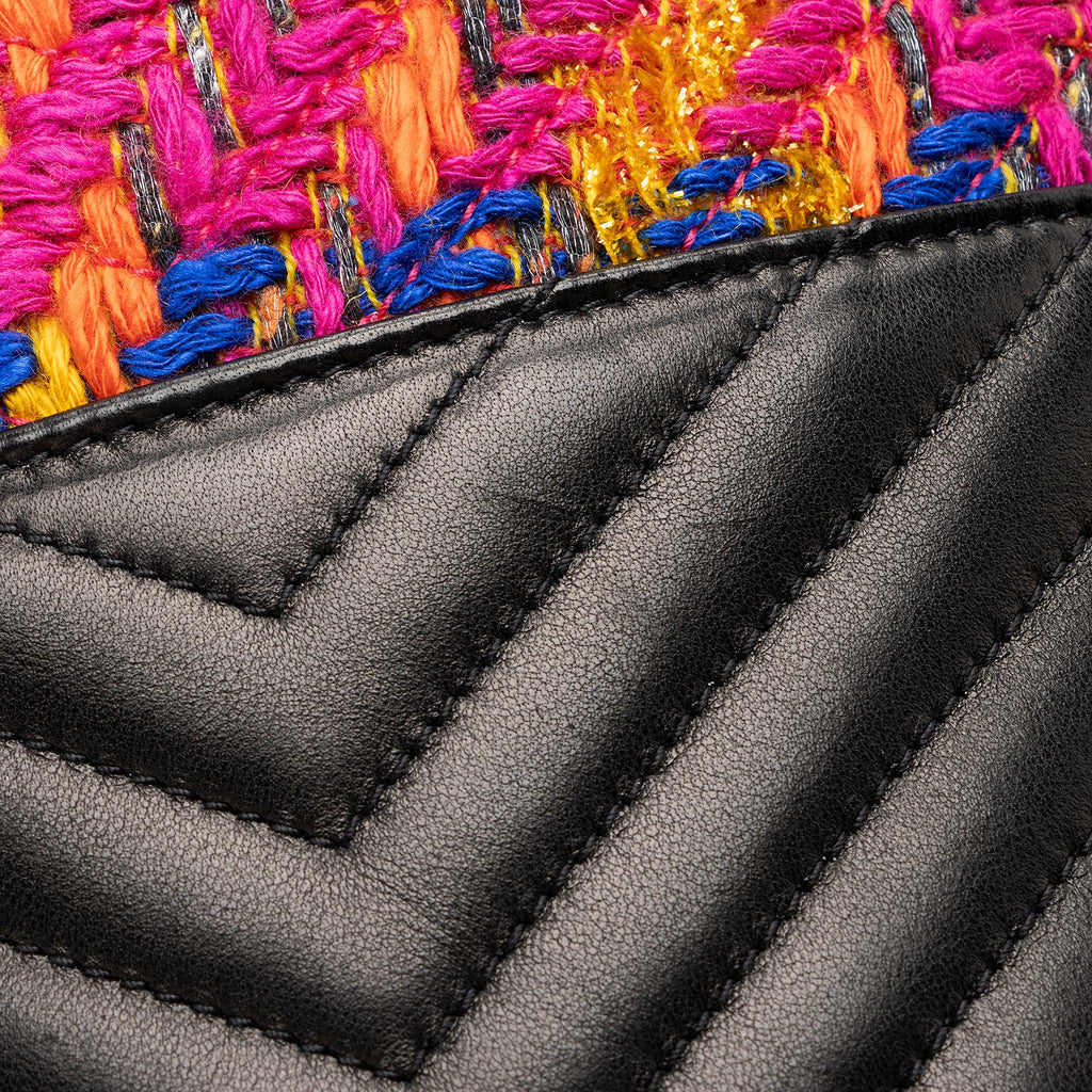 Saint Laurent Matelasse Lambskin Tweed Monogram Joe Backpack (SHF-akbPI0)