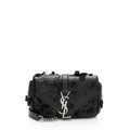 Saint Laurent Matelasse Leather Floral Applique Monogram Classic Baby Chain Bag