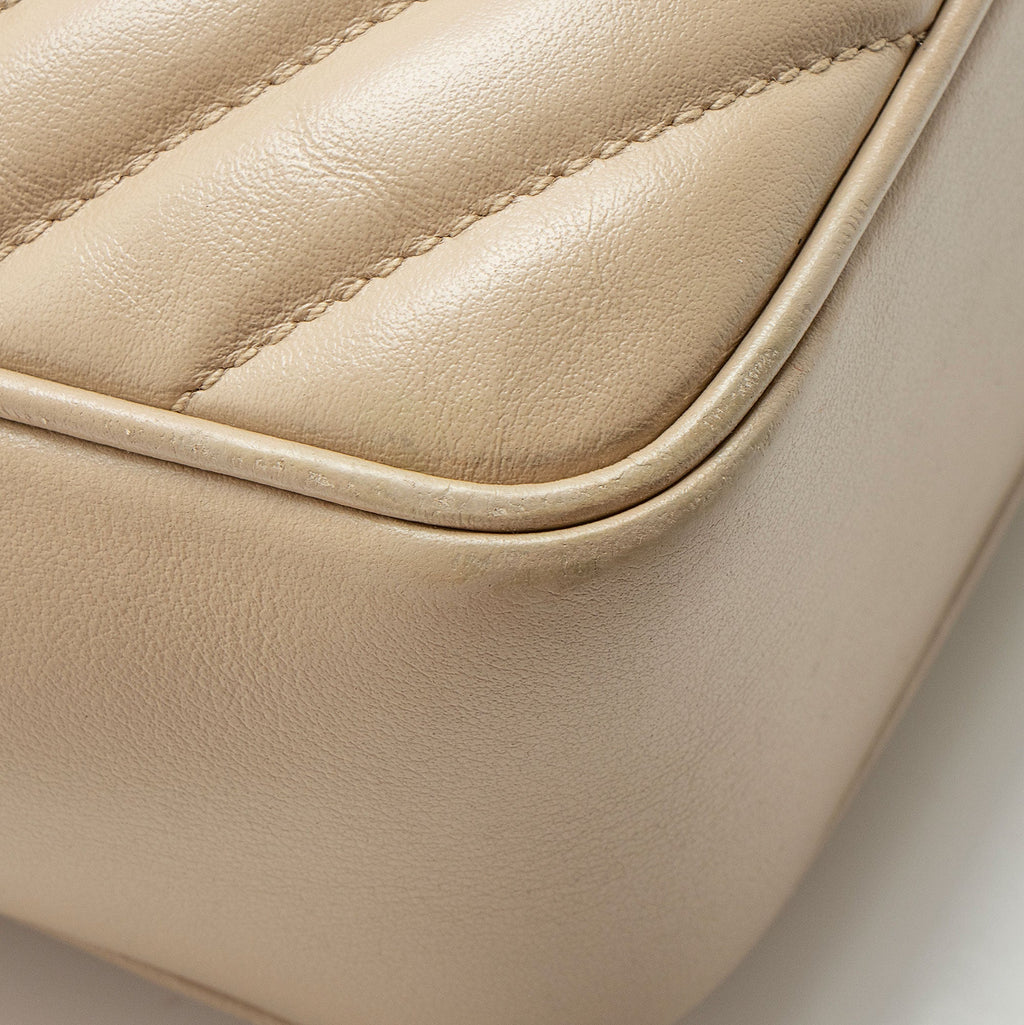 Saint Laurent Matelasse Calfskin Monogram Lou Camera Bag