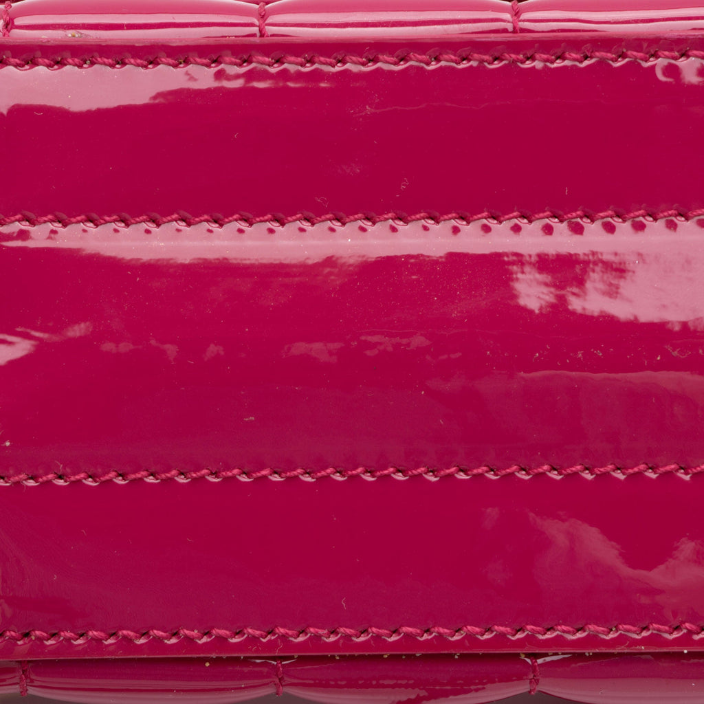 Saint Laurent Matelasse Patent Lambskin Monogram Vicky Camera Bag