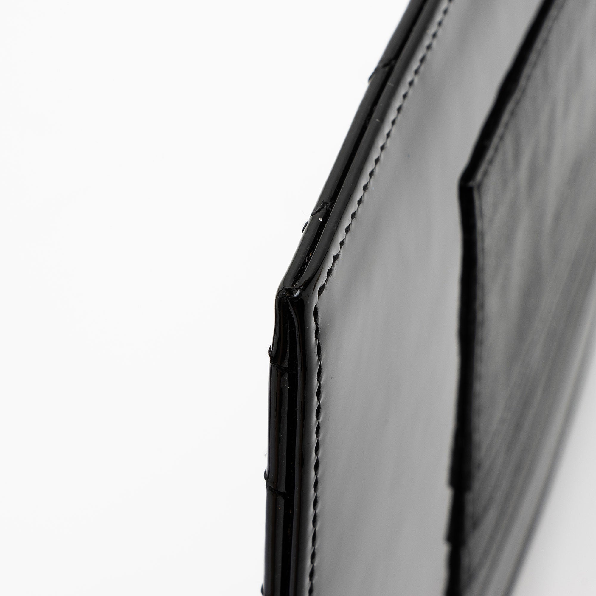Saint Laurent Matelasse Patent Leather Monogram Bill Pouch