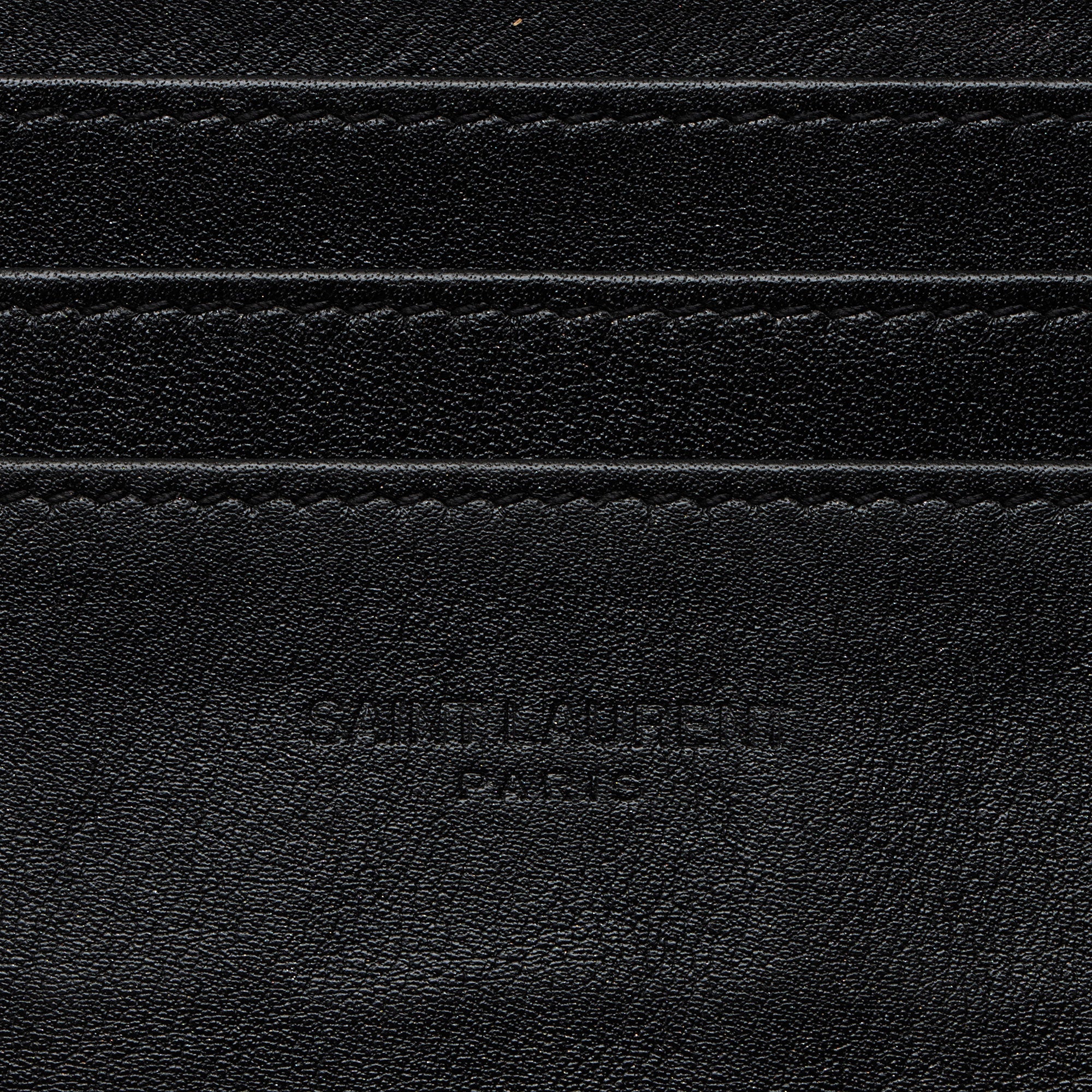 Saint Laurent Matelasse Patent Leather Monogram Bill Pouch