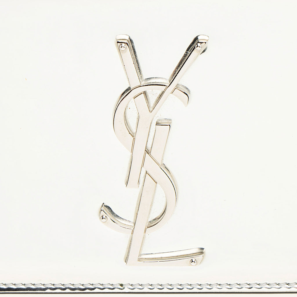 Saint Laurent Metallic Patent Leather Kate Small Shoulder Bag (SHF-JmBS7h)