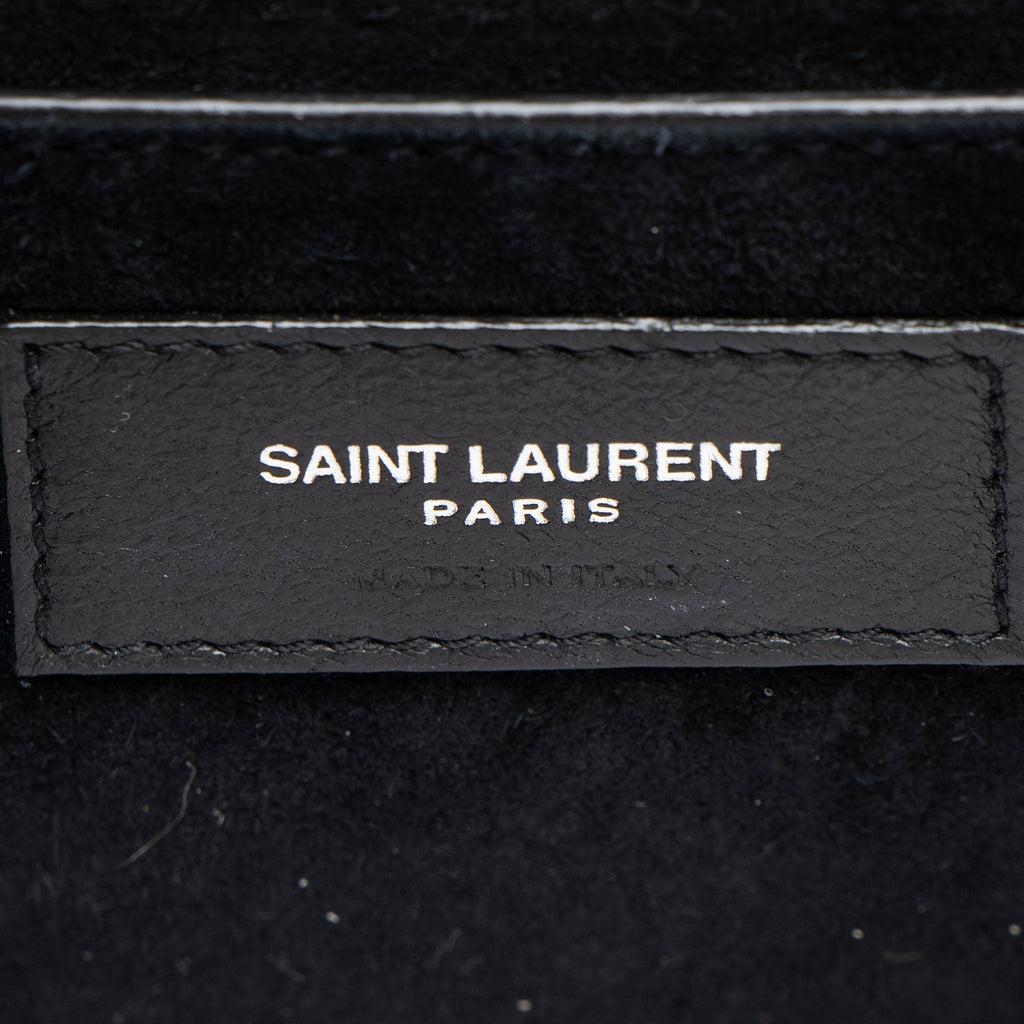 Saint Laurent Metallic Patent Leather Kate Small Shoulder Bag (SHF-JmBS7h)