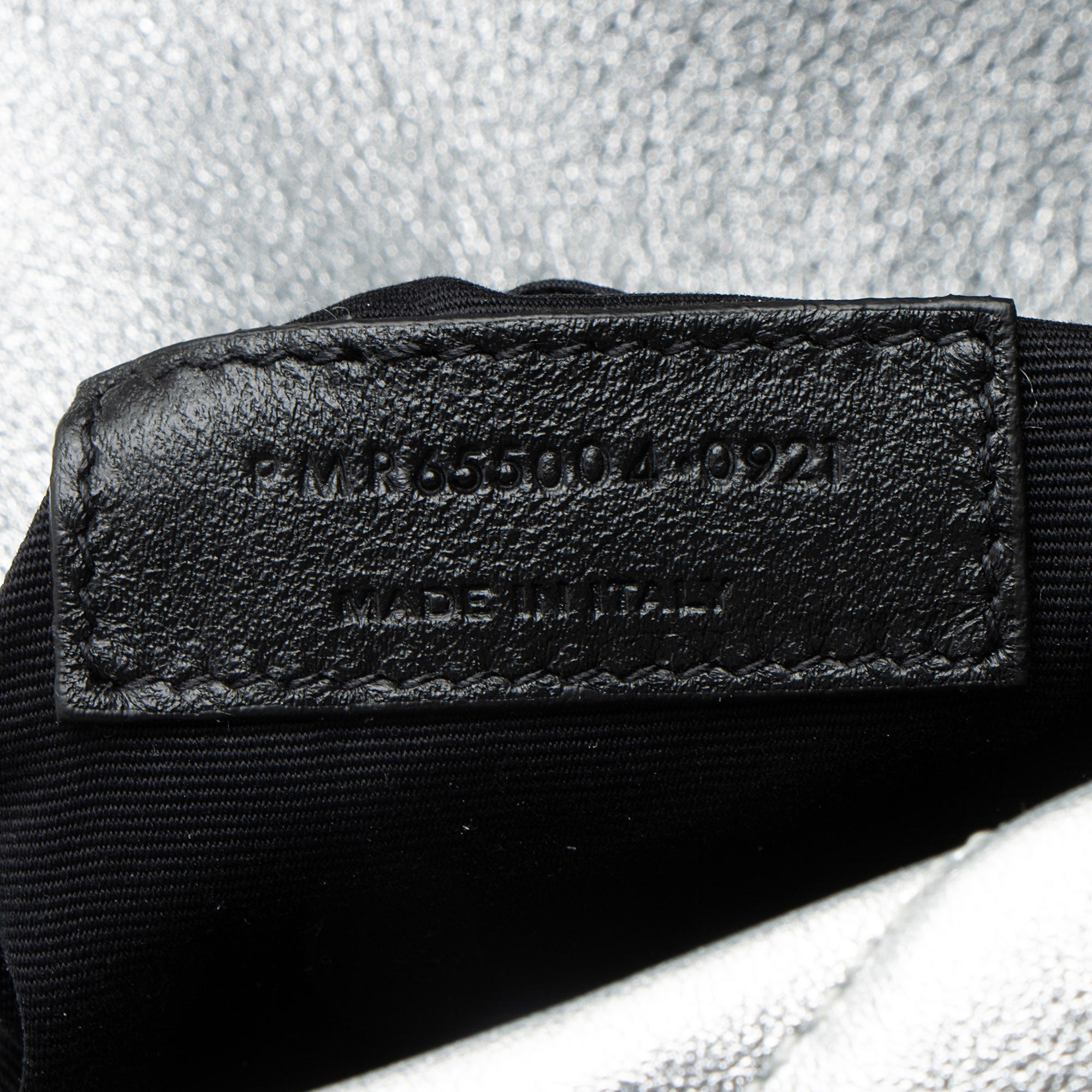 Saint Laurent Metallic Quilted Lambskin Puffer Sade Clutch