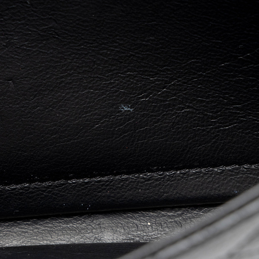 Saint Laurent Mixed Matelasse Calfskin Monogram Chain Wallet (SHF-q01O3t)