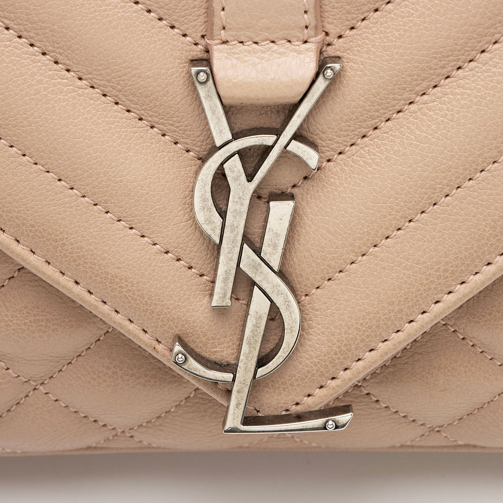 Saint Laurent Mixed Matelasse Calfskin Monogram Soft Medium Shoulder Bag