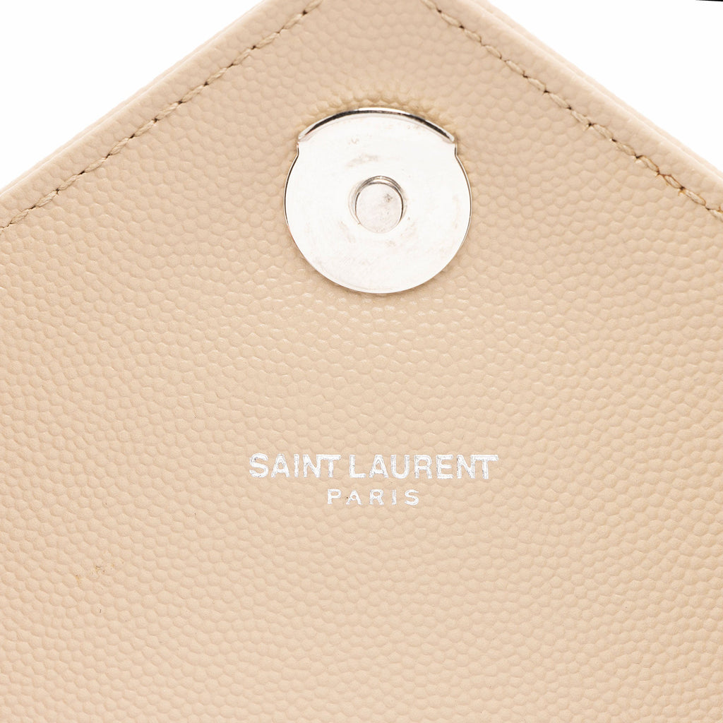 Saint Laurent Mixed Matelasse Grain de Poudre Monogram Large Shoulder Bag