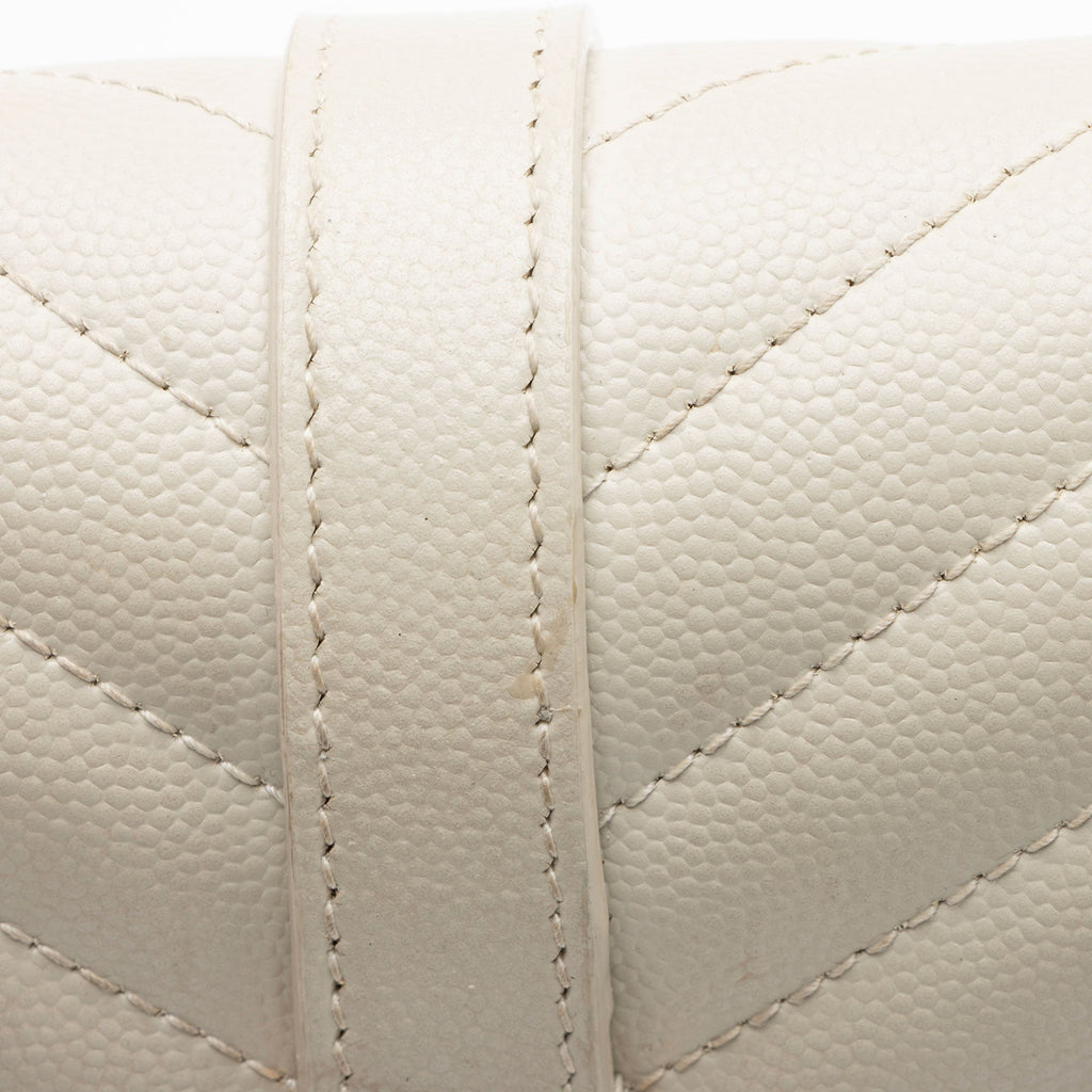 Saint Laurent Mixed Matelasse Grain de Poudre Monogram Medium Shoulder Bag