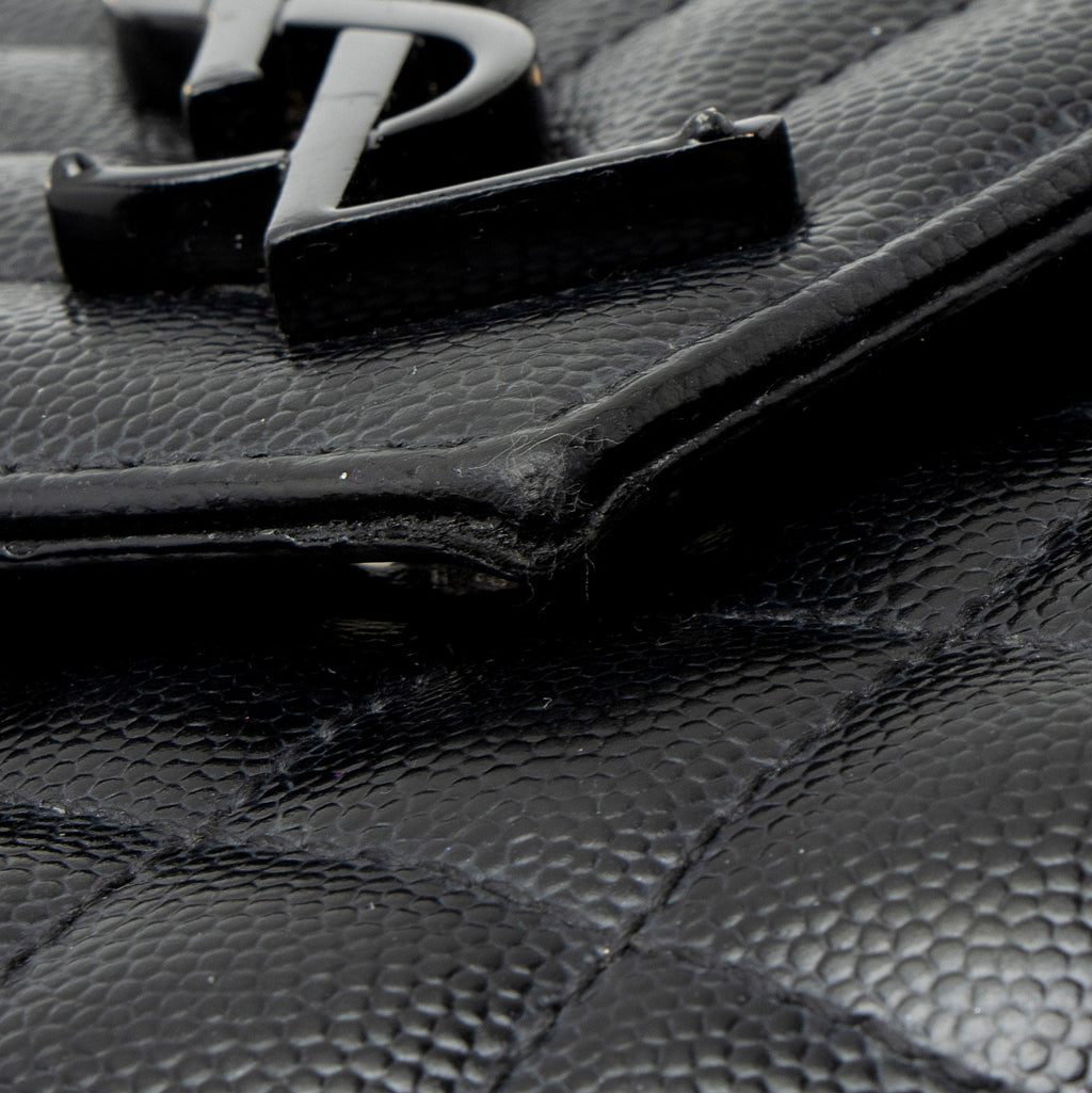 Saint Laurent Mixed Matelasse Grain de Poudre Monogram Medium Shoulder Bag