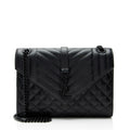 Saint Laurent Mixed Matelasse Grain de Poudre Monogram Medium Shoulder Bag