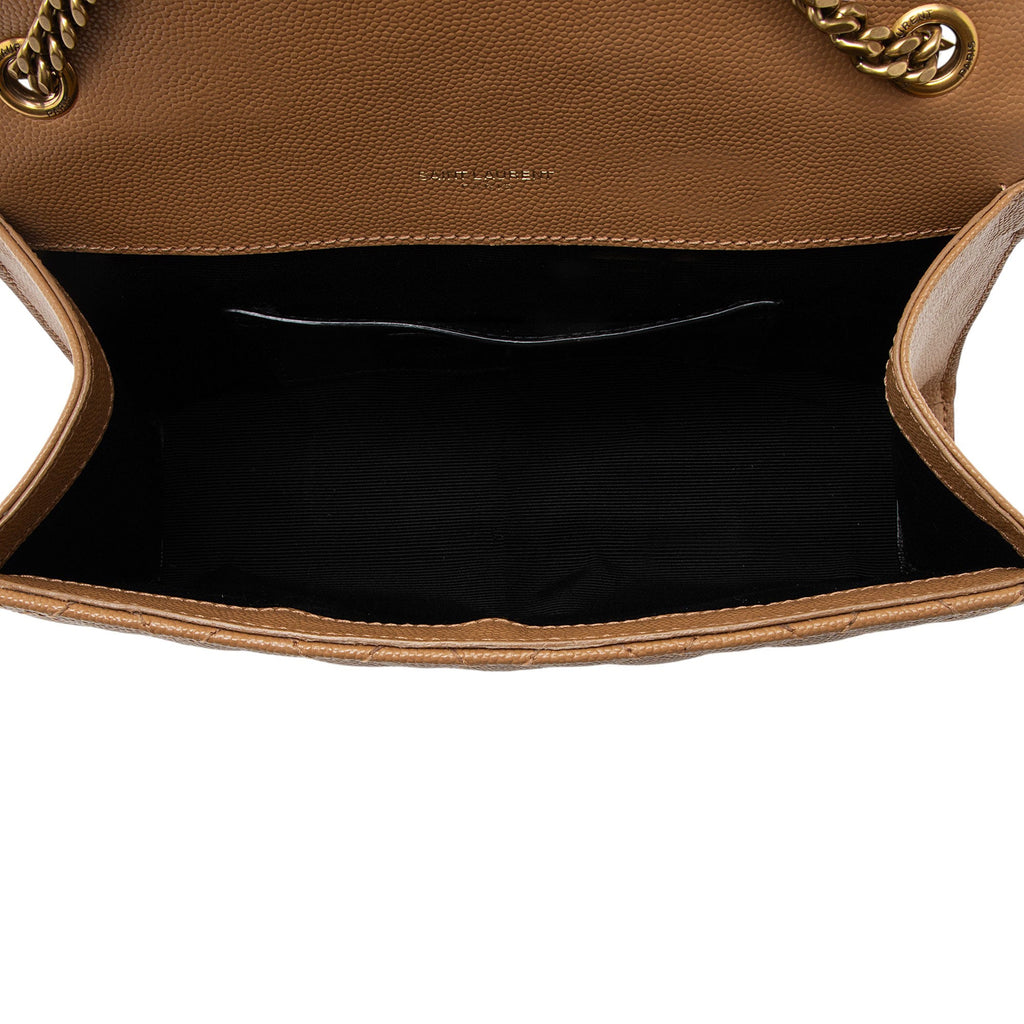 Saint Laurent Mixed Matelasse Grain de Poudre Monogram Small Shoulder Bag