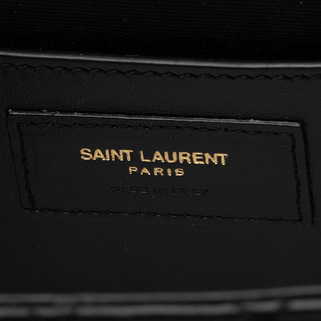 Saint Laurent Mixed Matelasse Lambskin Monogram Small Shoulder Bag (SHF-gYiuTh)