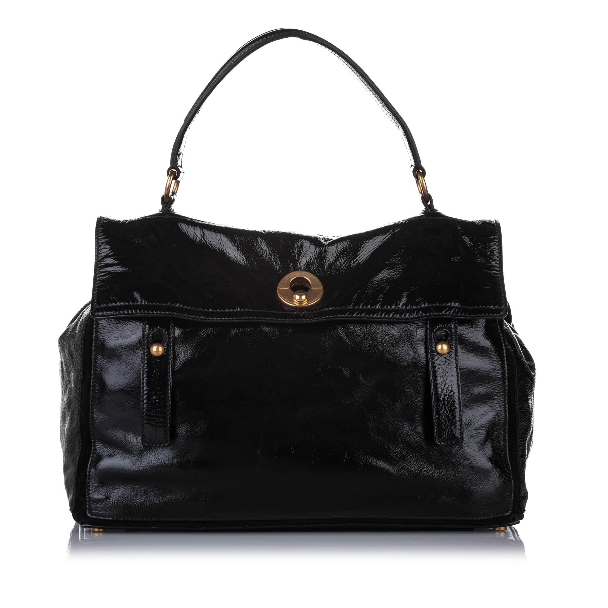 Saint Laurent Muse Two Patent Leather Handbag (SHG-22757)