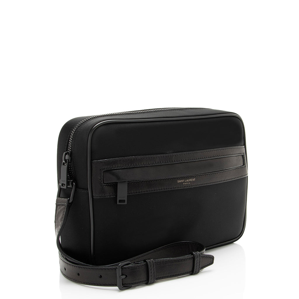 Saint Laurent Nylon Leather Camp Camera Bag