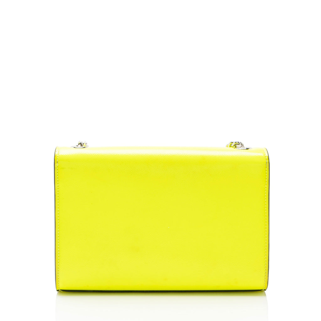 Saint Laurent Patent Grain de Poudre Monogram Kate Small Shoulder Bag
