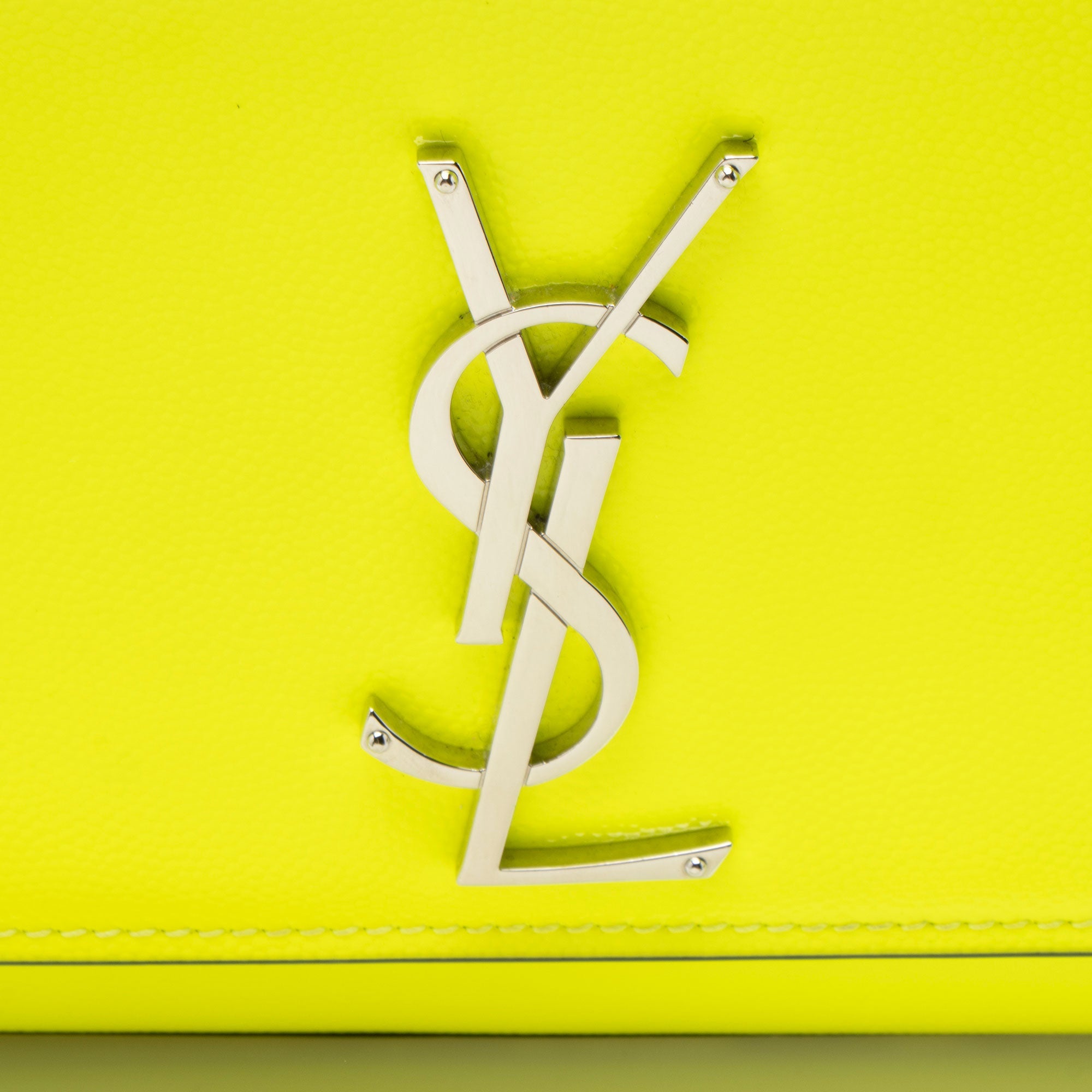 Saint Laurent Patent Grain de Poudre Monogram Kate Small Shoulder Bag