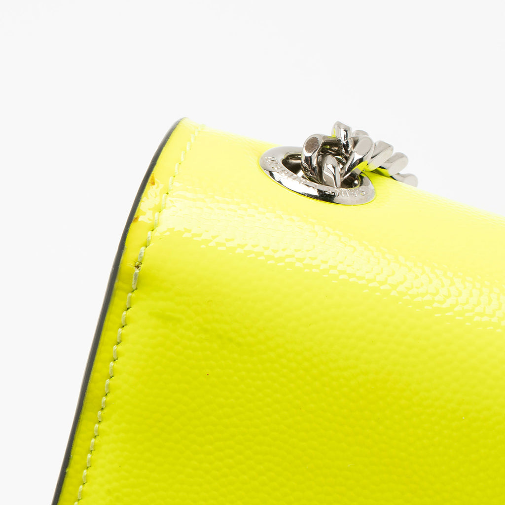 Saint Laurent Patent Grain de Poudre Monogram Kate Small Shoulder Bag
