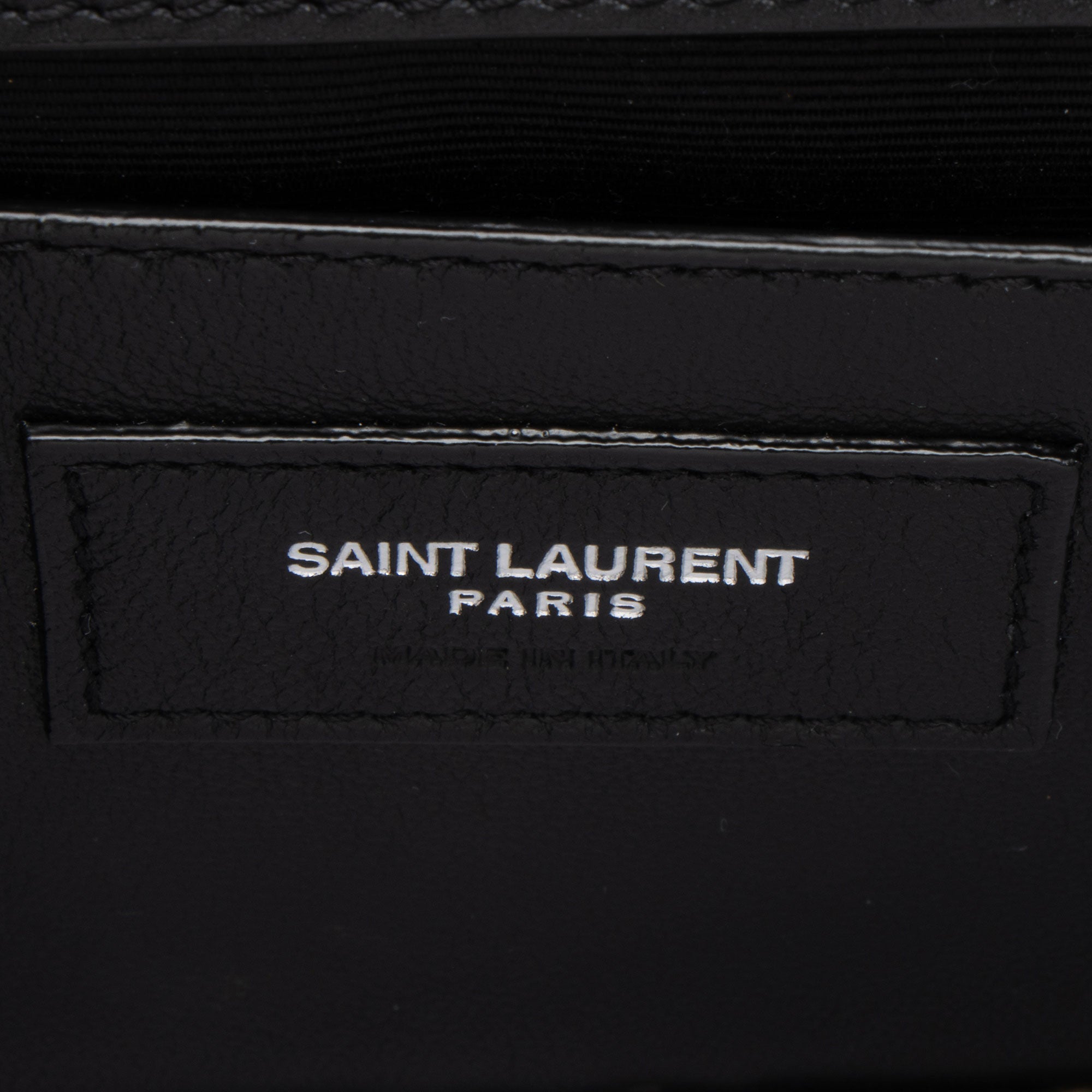 Saint Laurent Patent Grain de Poudre Monogram Kate Small Shoulder Bag