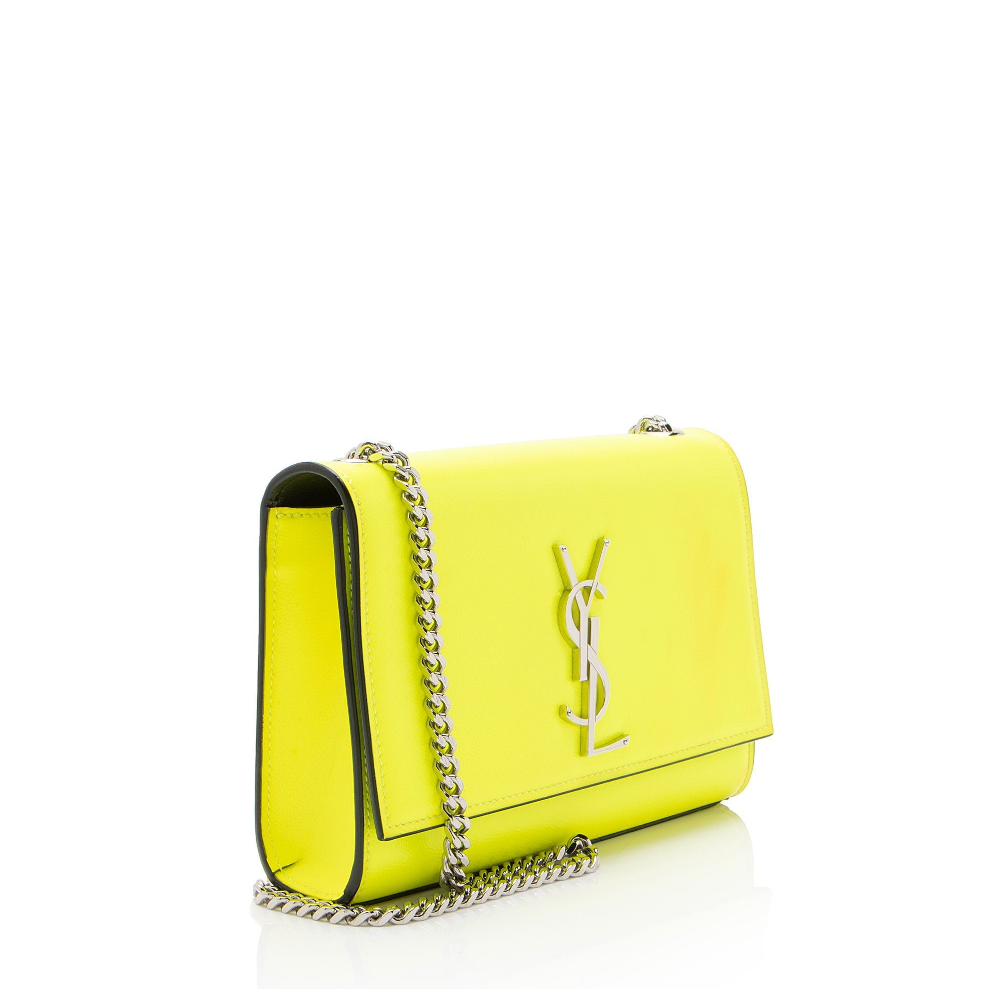 Saint Laurent Patent Grain de Poudre Monogram Kate Small Shoulder Bag