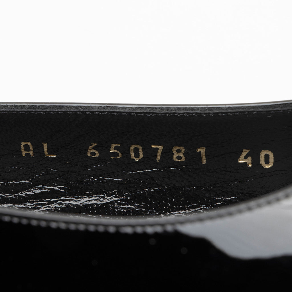 Saint Laurent Patent Leather Carole Slingback Pumps - Size 10 / 40 (SHF-nC31aU)