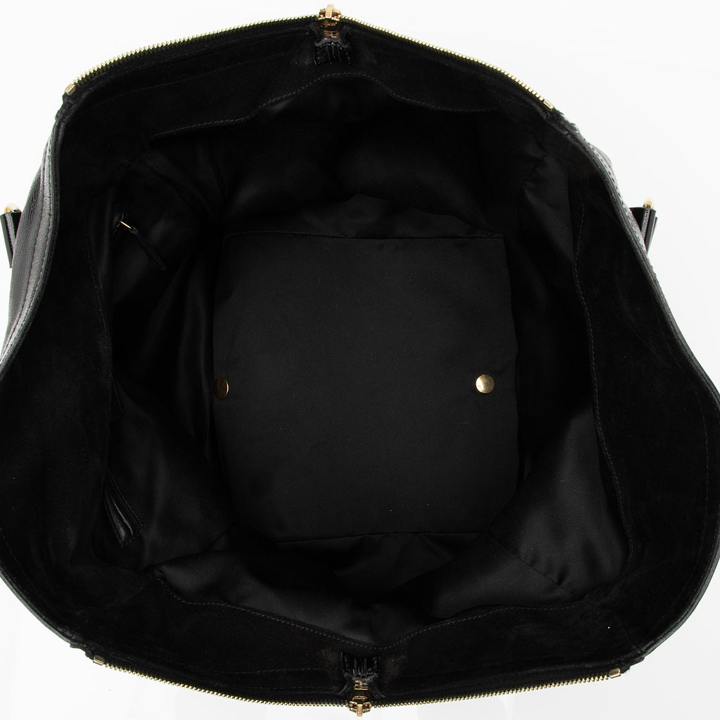 Saint Laurent Patent Leather Downtown Large Tote (SHF-23143)