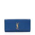 Saint Laurent Patent Leather Grain de Poudre Monogram Kate Clutch
