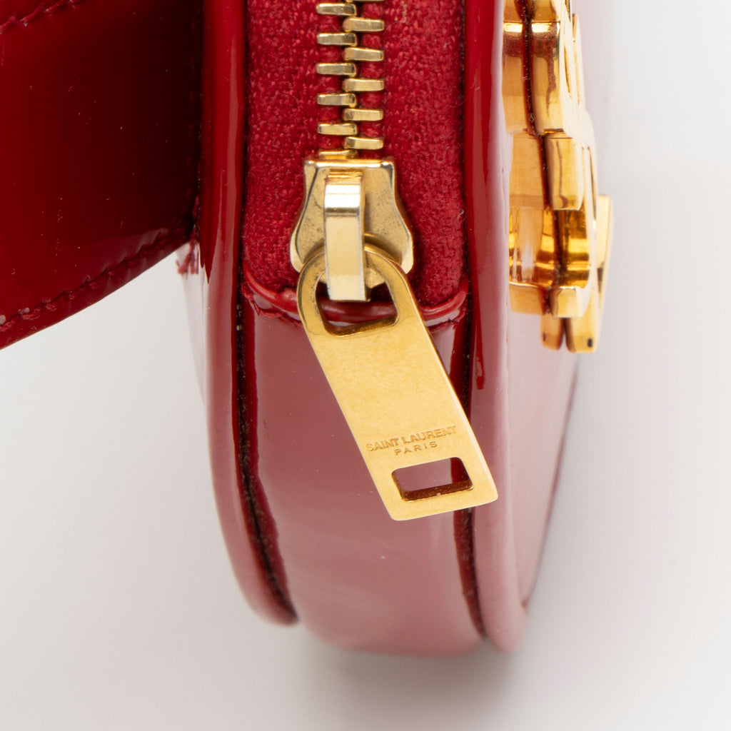 Saint Laurent Patent Leather Love Heart Belt Bag
