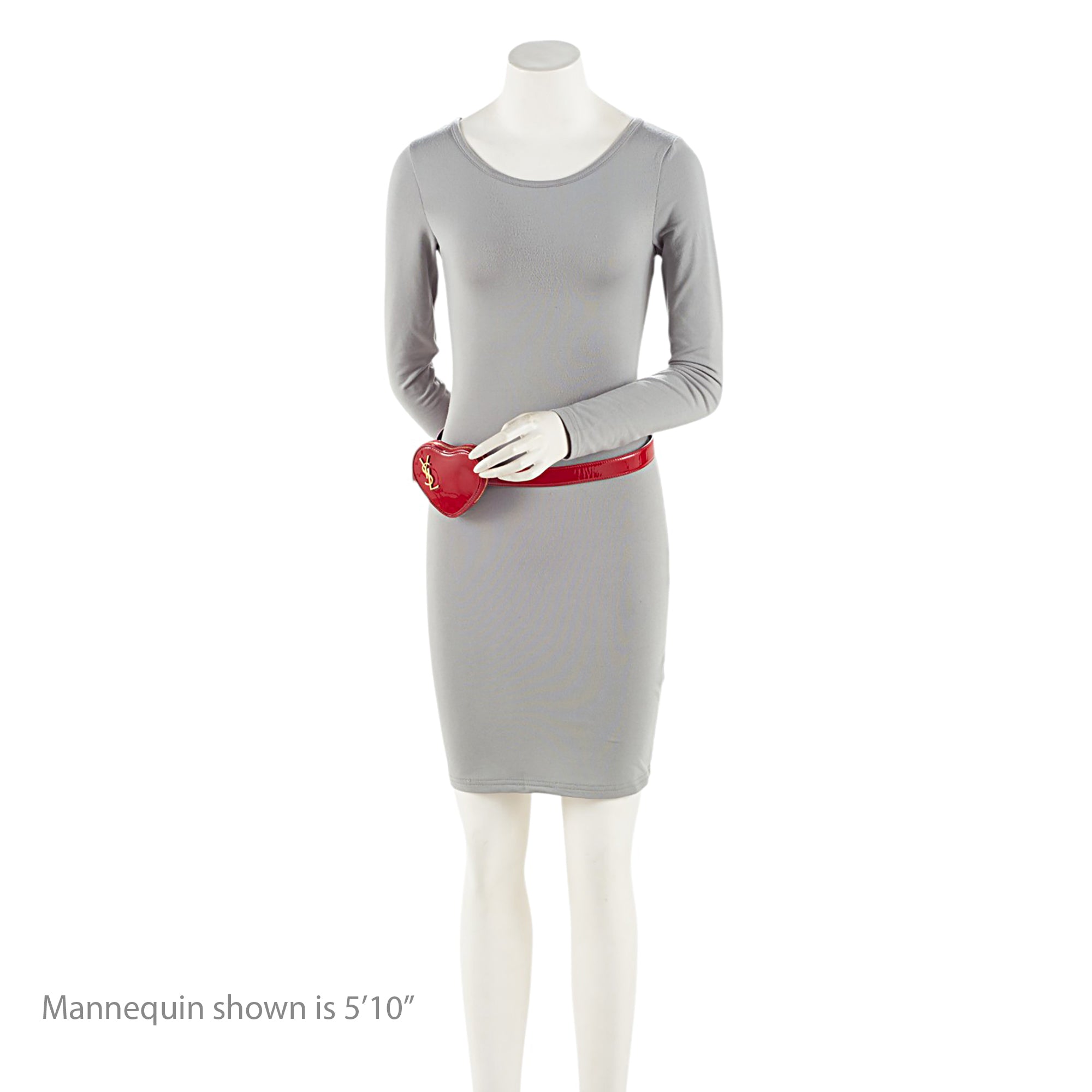 Saint Laurent Patent Leather Love Heart Belt Bag