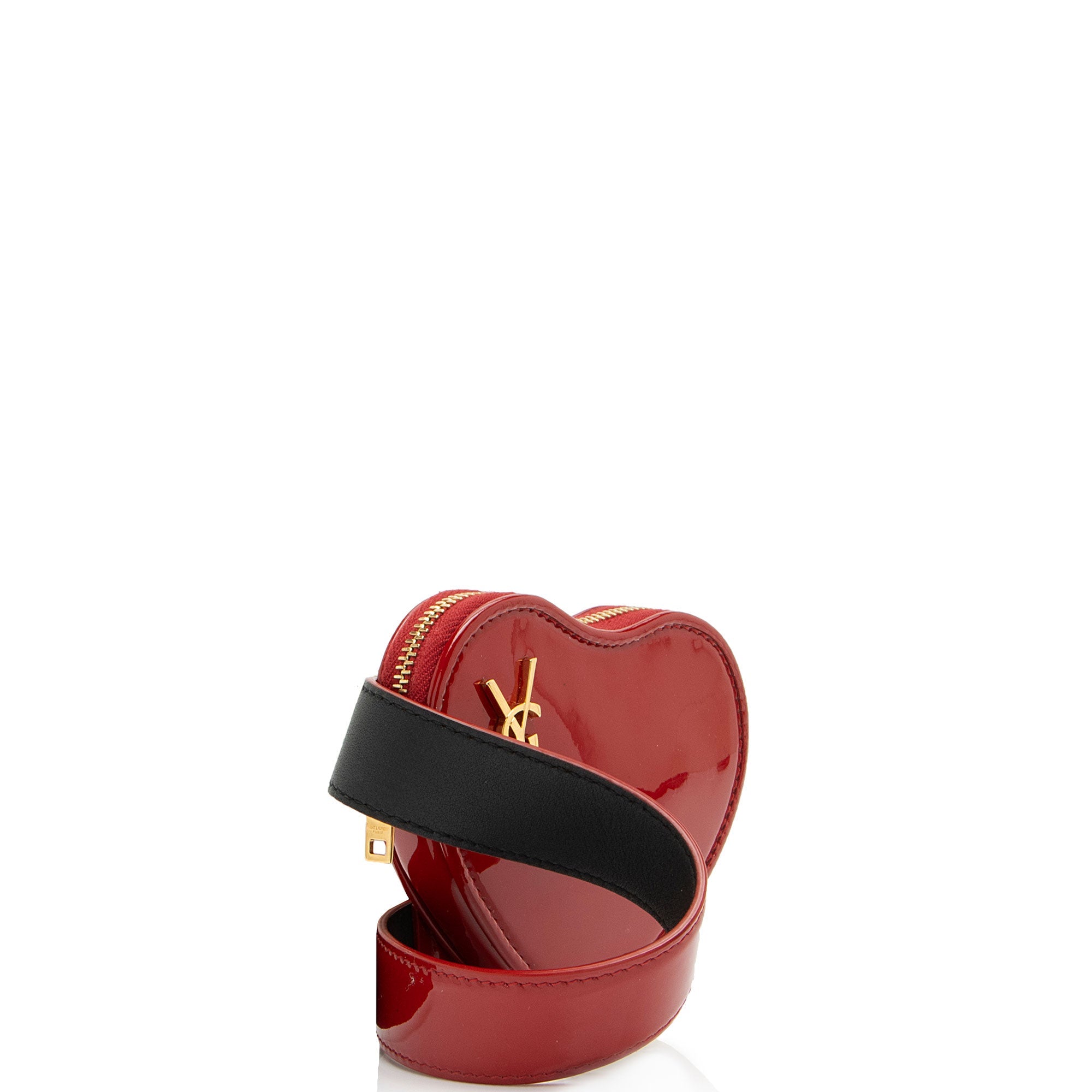 Saint Laurent Patent Leather Love Heart Belt Bag