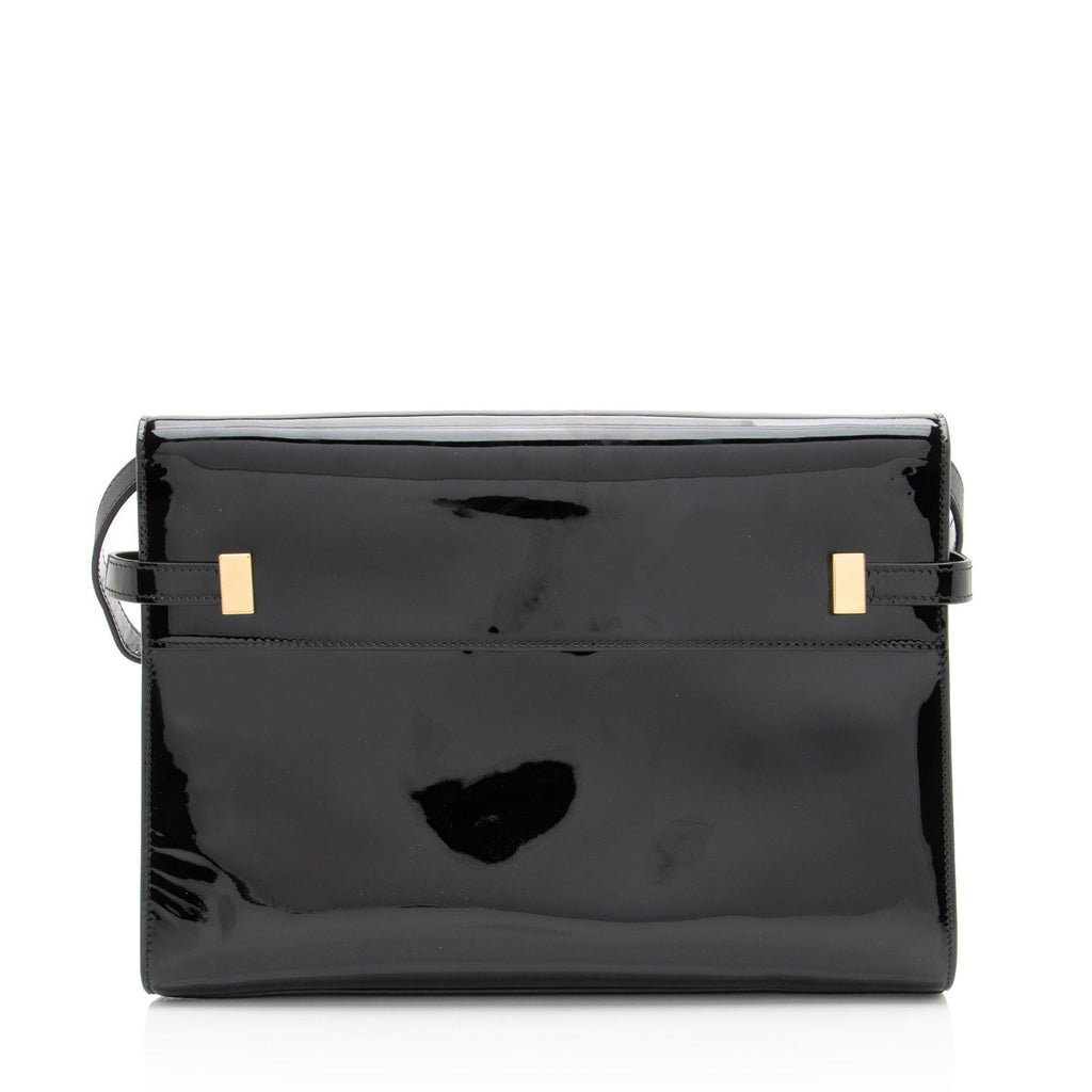 Saint Laurent Patent Leather Manhattan Medium Shoulder Bag