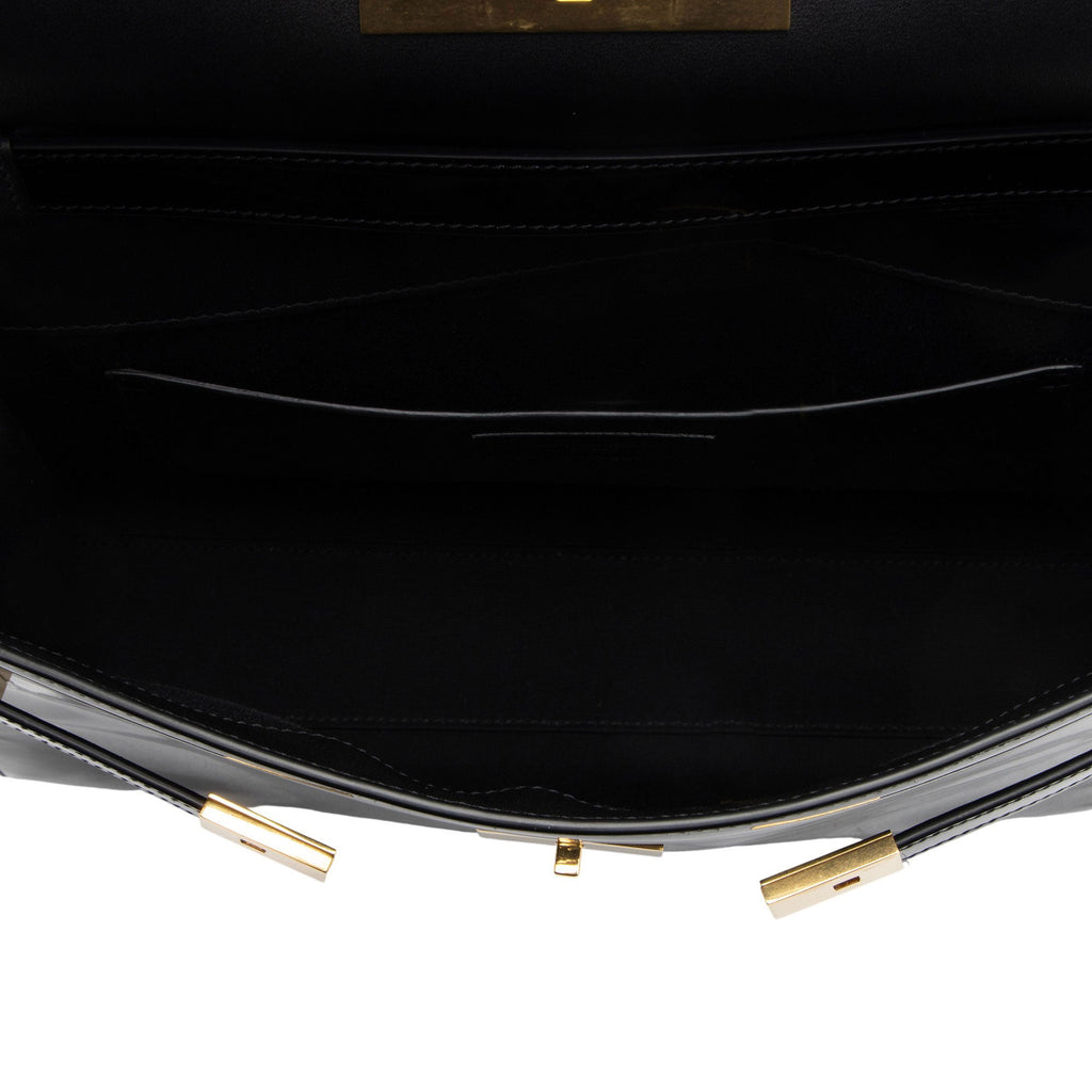 Saint Laurent Patent Leather Manhattan Medium Shoulder Bag