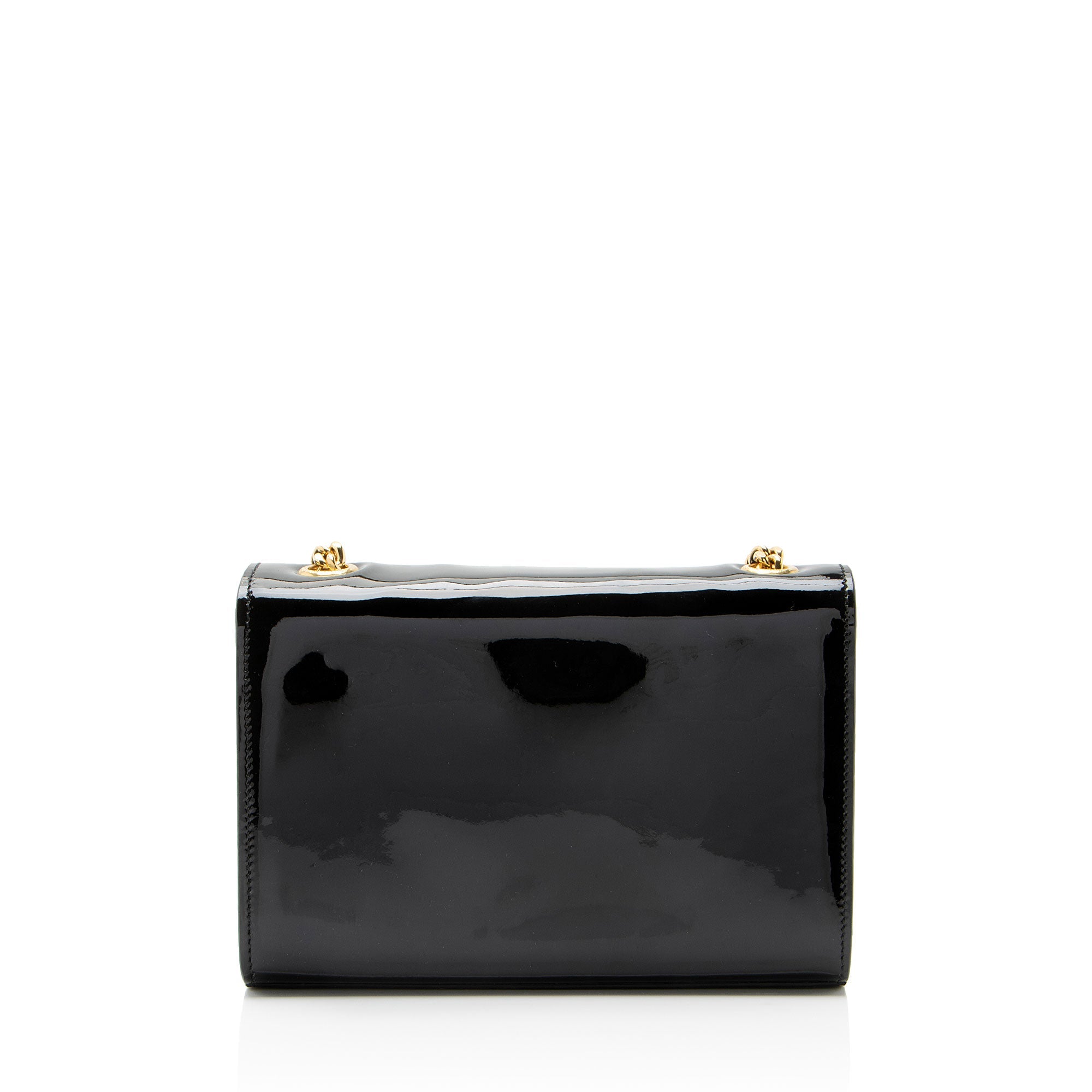 Saint Laurent Patent Leather Monogram Kate Tassel Mini Shoulder Bag