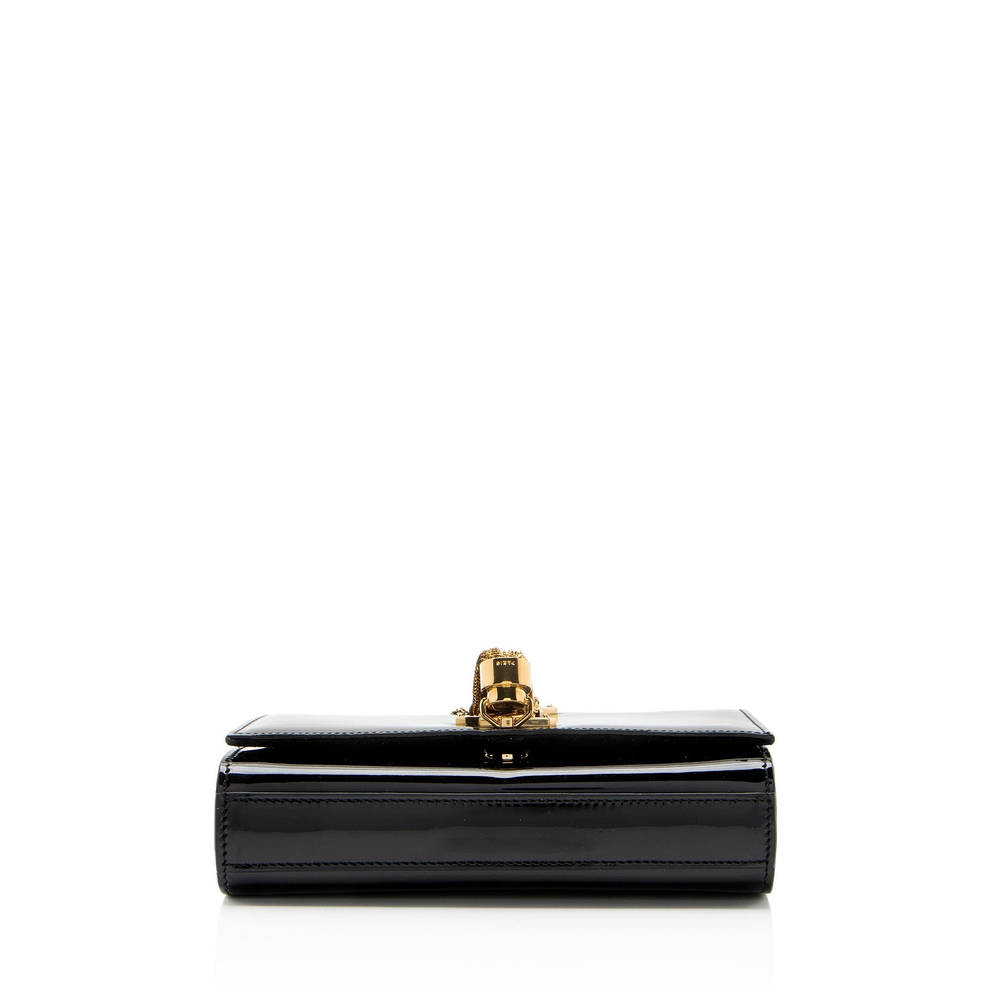 Saint Laurent Patent Leather Monogram Kate Tassel Mini Shoulder Bag