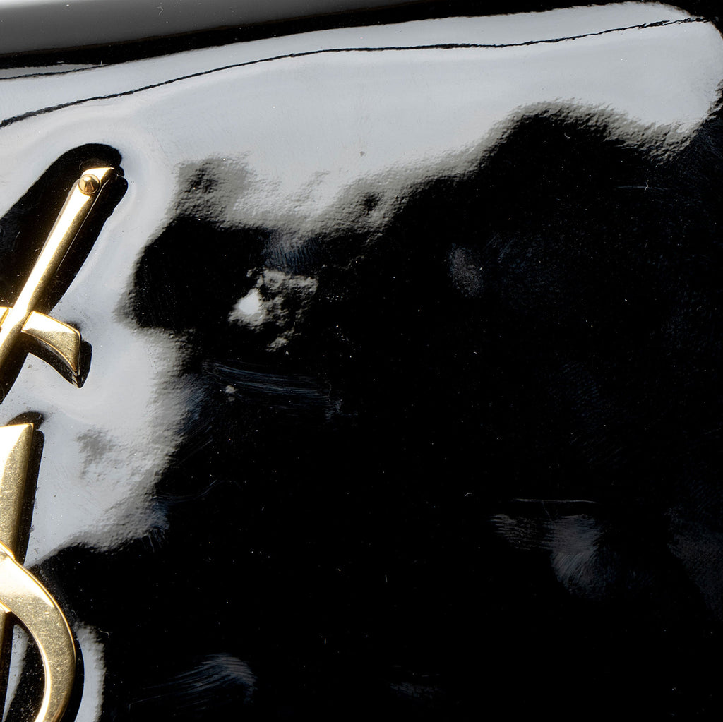 Saint Laurent Patent Leather Monogram Kate Tassel Mini Shoulder Bag