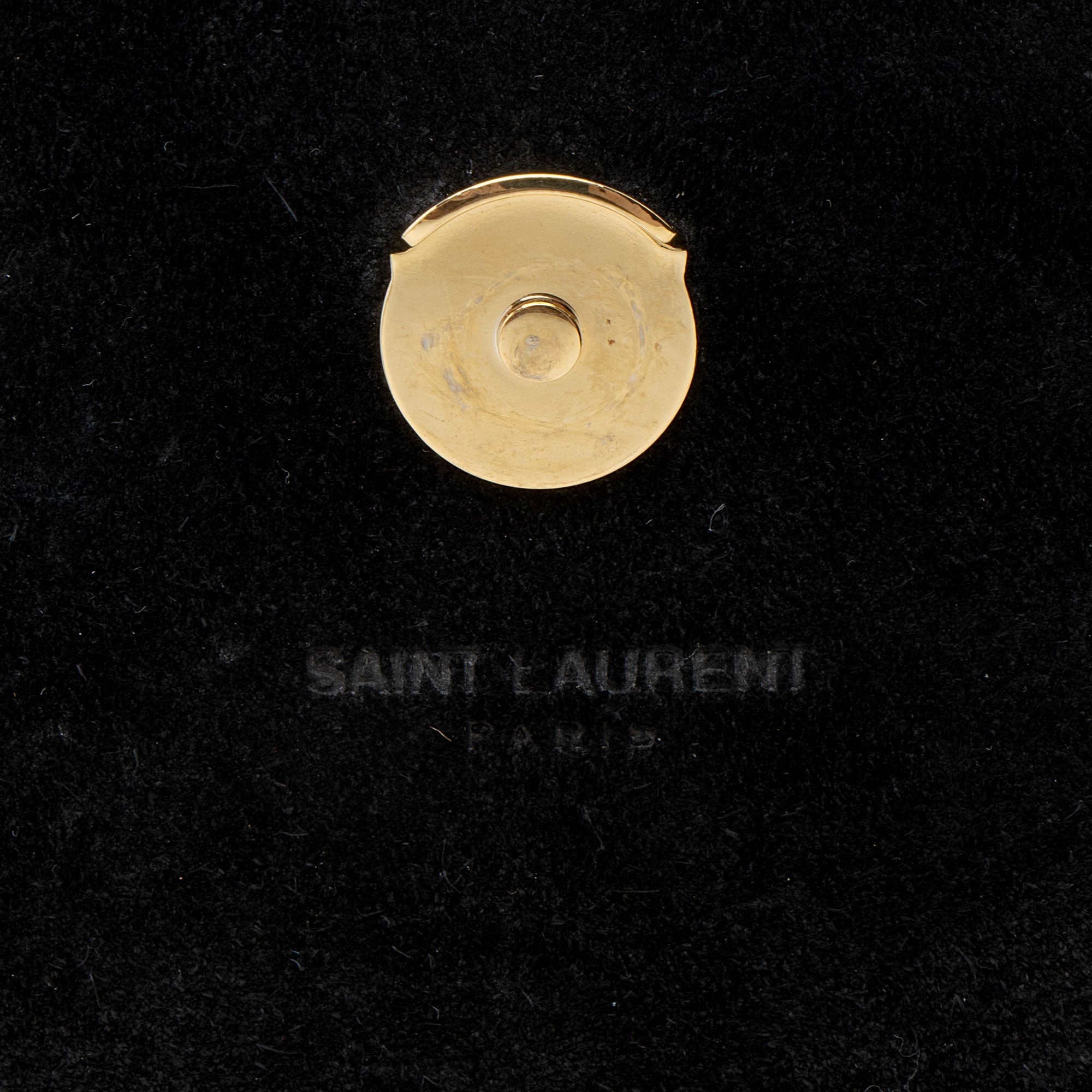 Saint Laurent Patent Leather Monogram Kate Tassel Mini Shoulder Bag