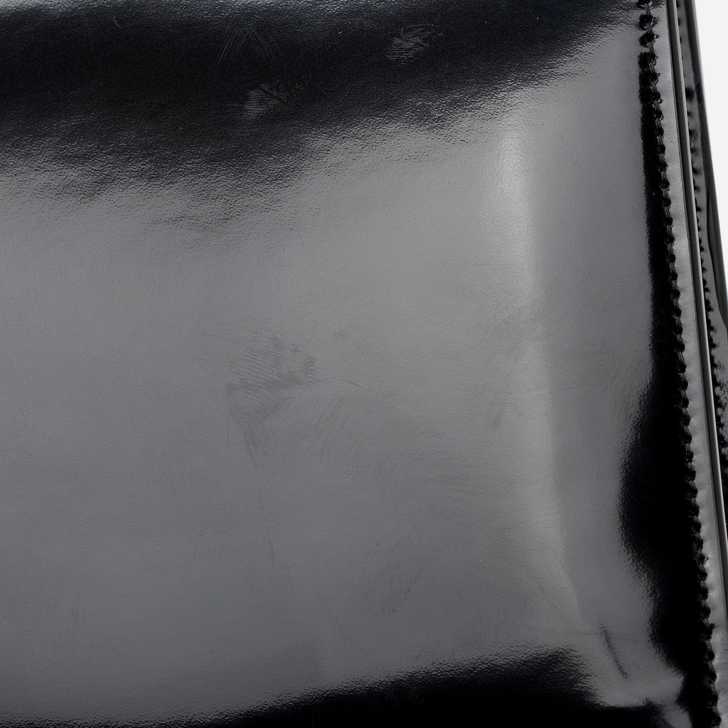 Saint Laurent Patent Leather Monogram Kate Wallet on Chain (SHF-T42QXZ)